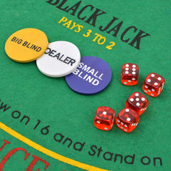 Yhdistetty pokeri/blackjack-setti 600 pelimerkillä Alumiini