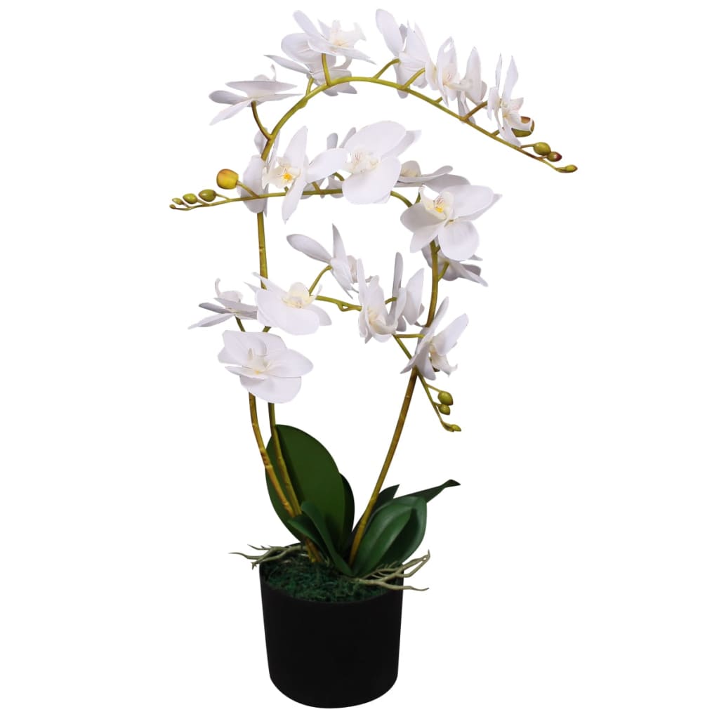 Tekokukka ruukulla orkidea 65 cm valkoinen