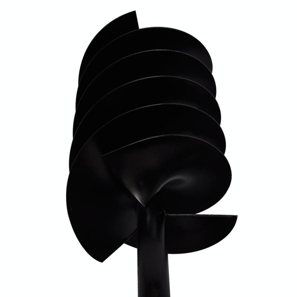 Maapora Kahvalla Kaira Bitti 150 mm Kolme Spiraalia Teräs Musta