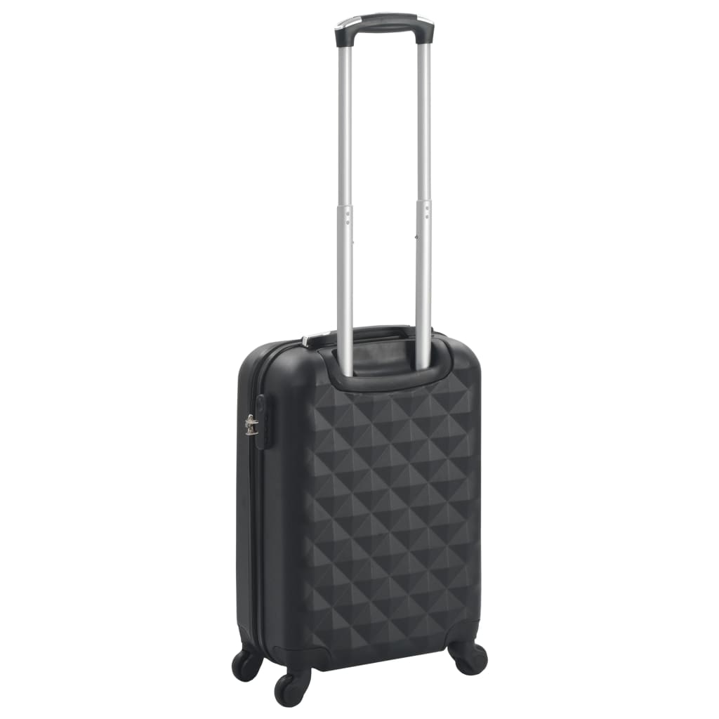 Kovapintainen matkalaukku musta ABS