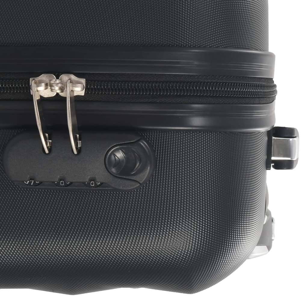 Kovapintainen matkalaukku musta ABS