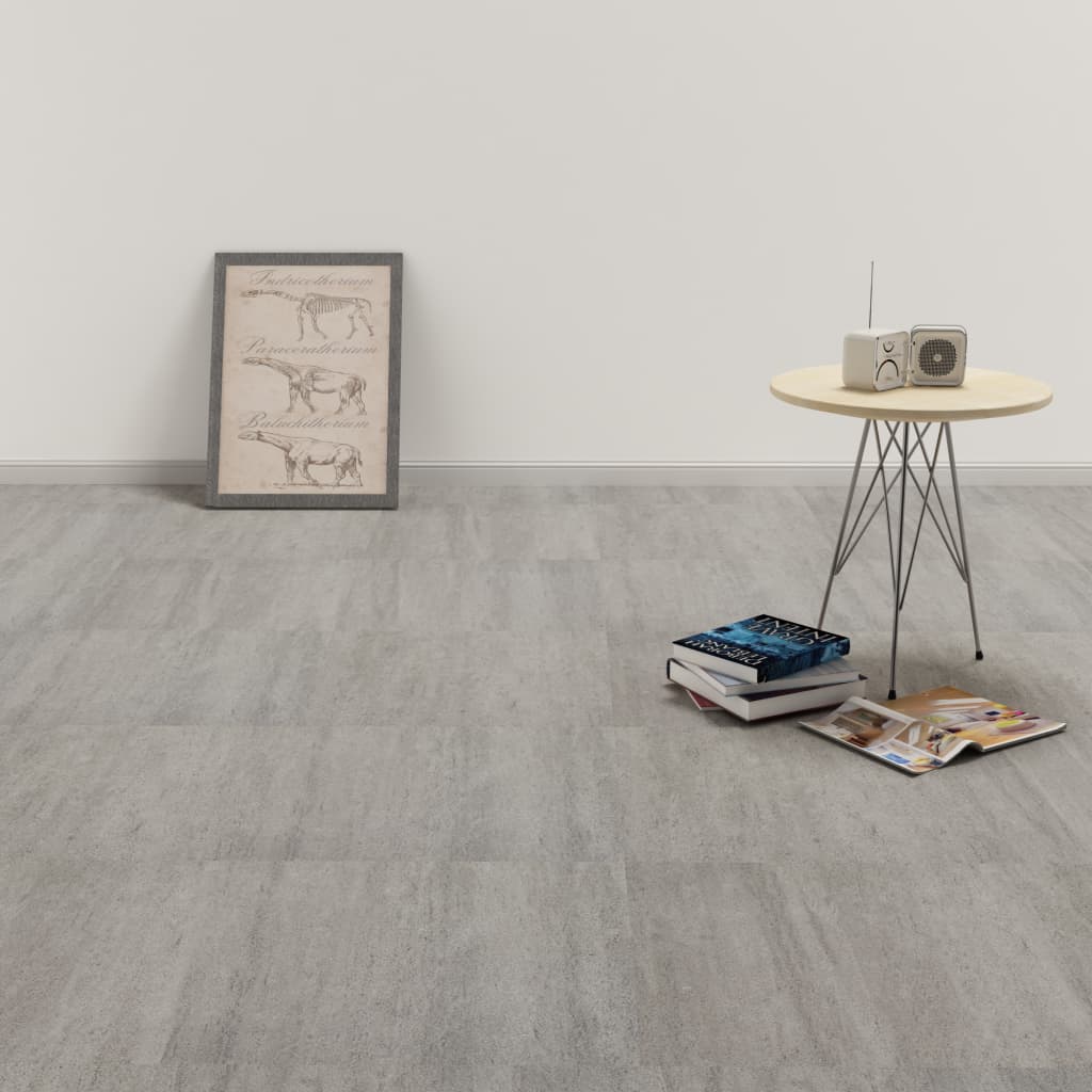 Itsekiinnittyvä PVC lattialankku 5,11 m² harmaa täplikäs