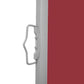 Sisäänvedettävä sivumarkiisi 160x600 cm punainen