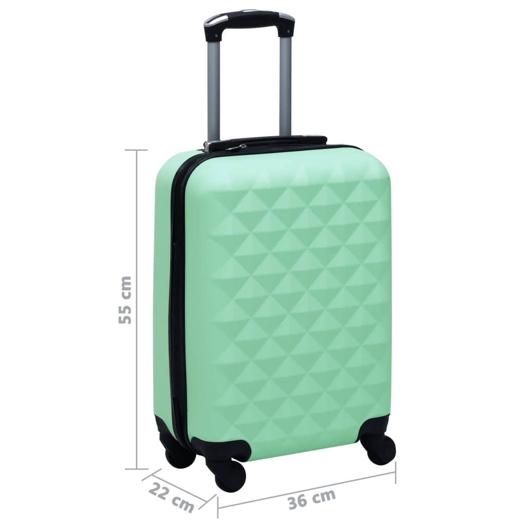 Kovapintainen matkalaukku minttu ABS
