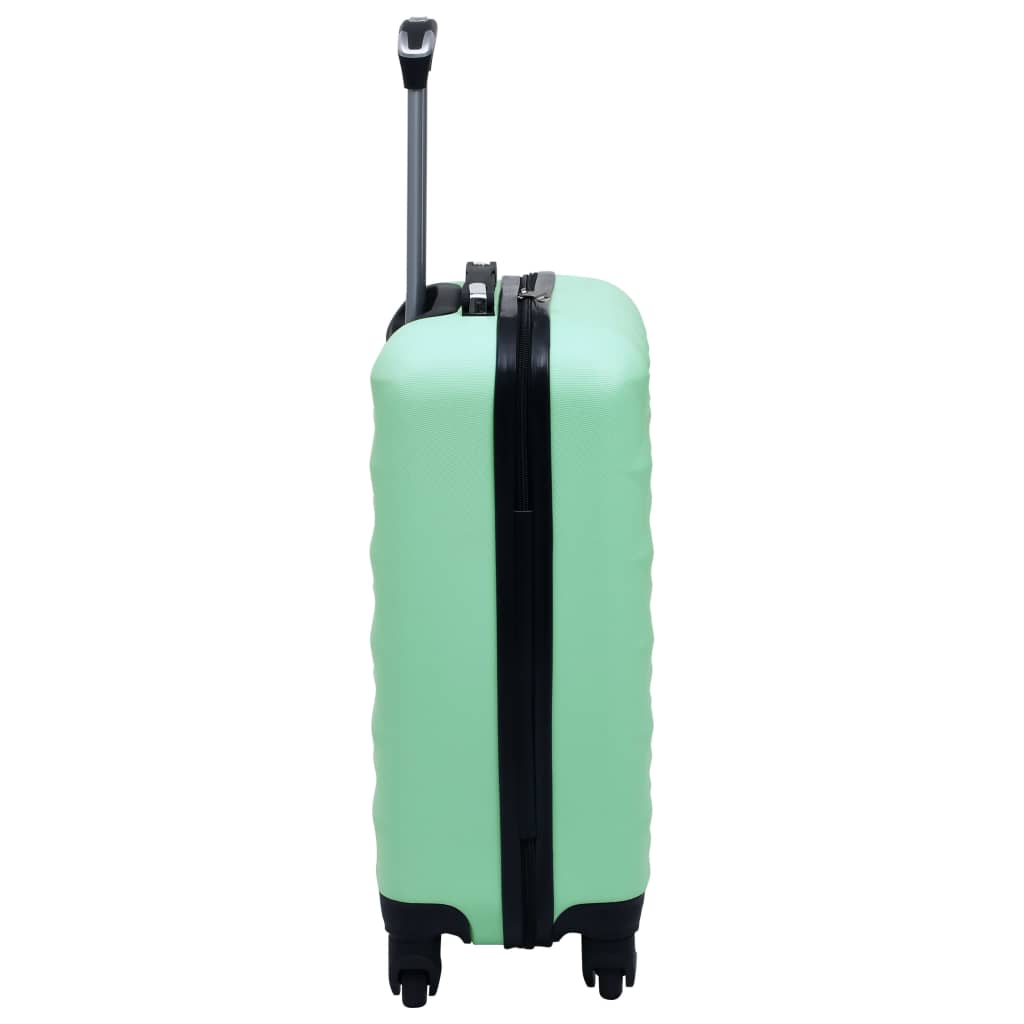 Kovapintainen matkalaukkusetti 2 kpl mintunvihreä ABS