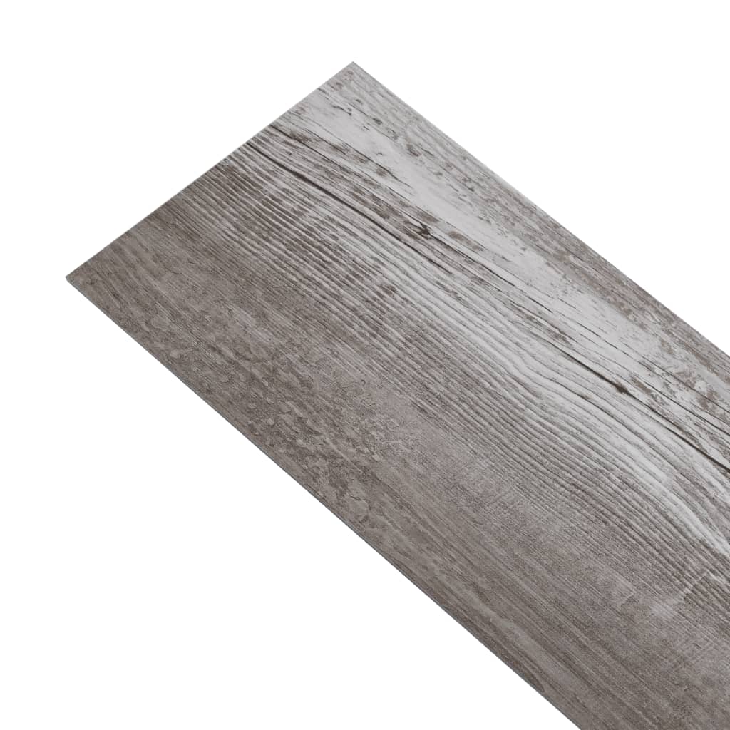 PVC-lattialankut 5,02 m² 2 mm itseliimautuva matta puu ruskea