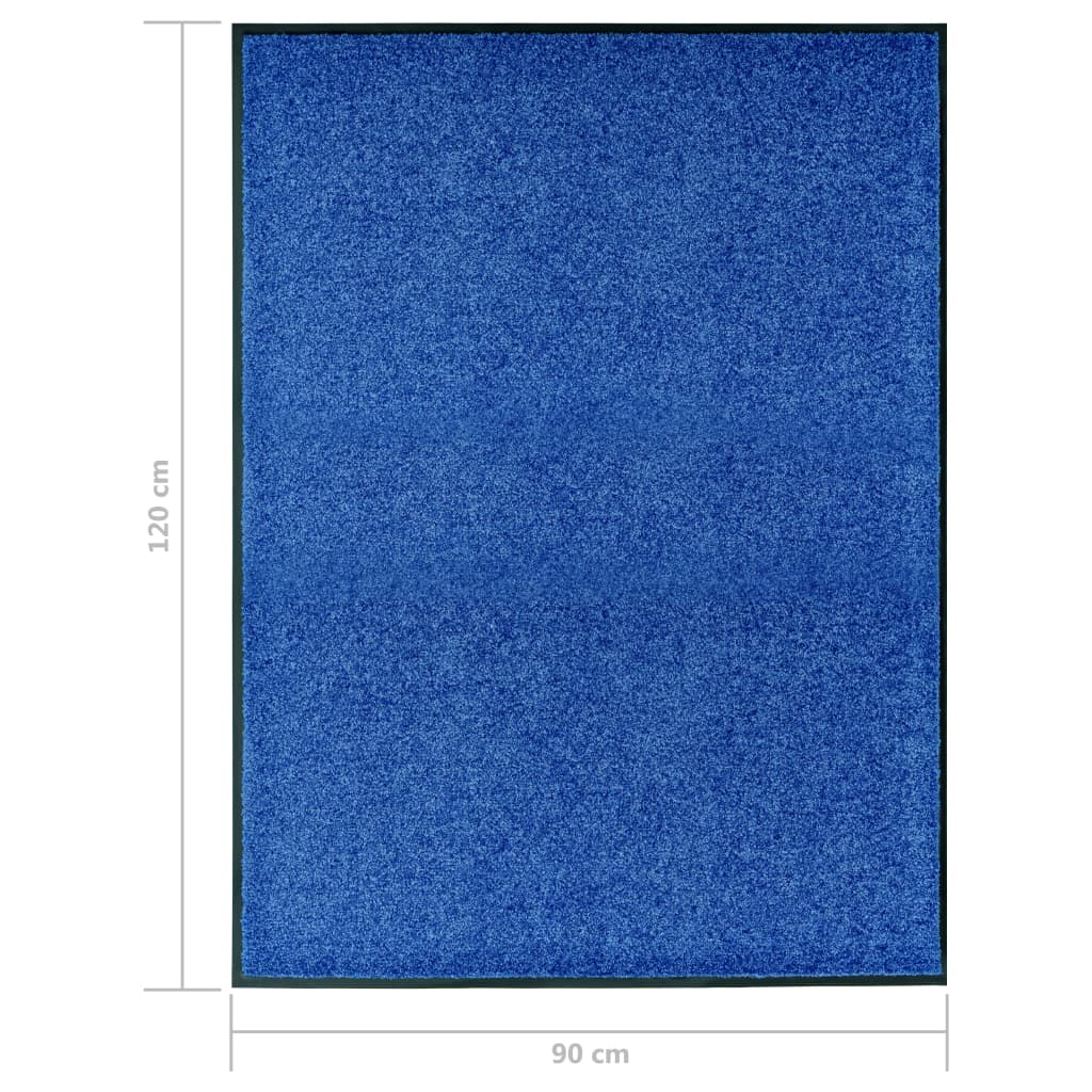 Ovimatto pestävä sininen 90x120 cm