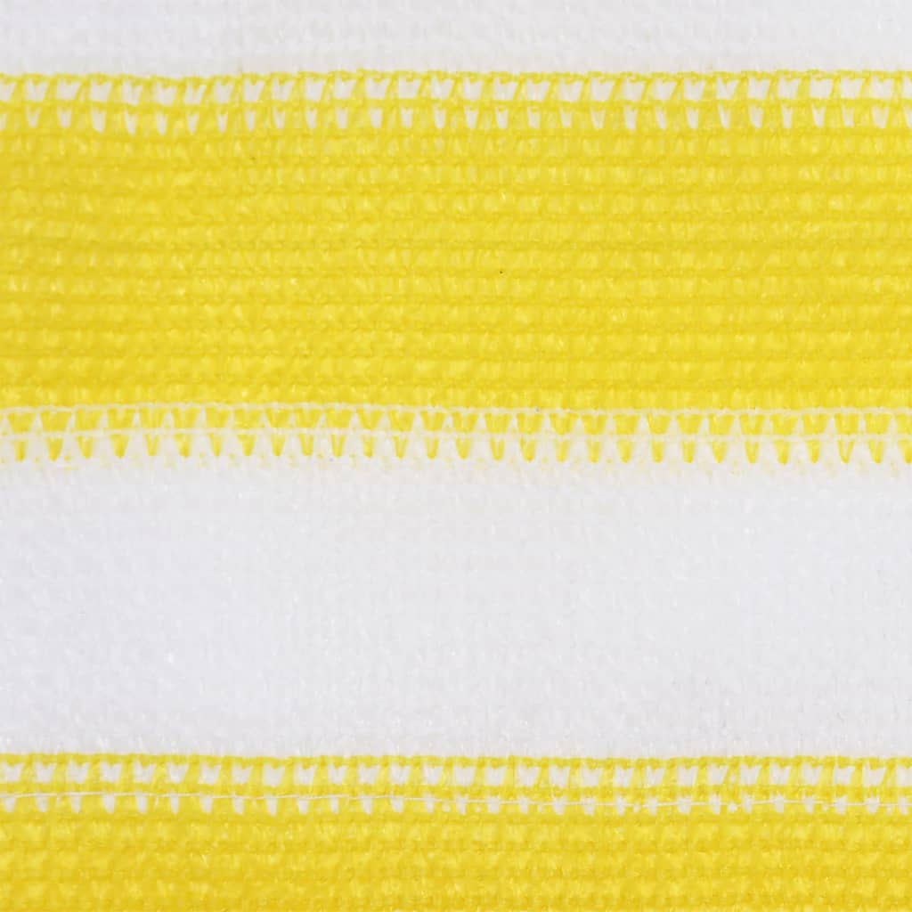 Parvekkeen suoja keltainen ja valkoinen 90x300 cm HDPE