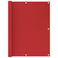 Parvekkeen suoja punainen 120x500 cm HDPE