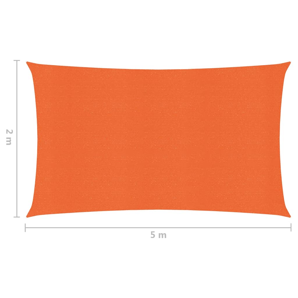 Aurinkopurje 160 g/m² oranssi 2x5 m HDPE