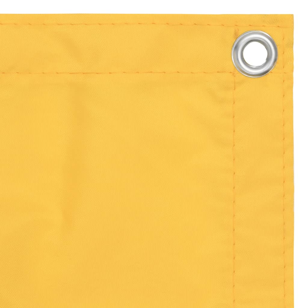 Parvekkeen suoja keltainen 75x500 cm Oxford-kangas