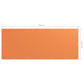 Parvekkeen suoja oranssi120x300 cm Oxford kangas