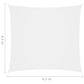 Aurinkopurje Oxford-kangas neliö 4,5x4,5 m valkoinen