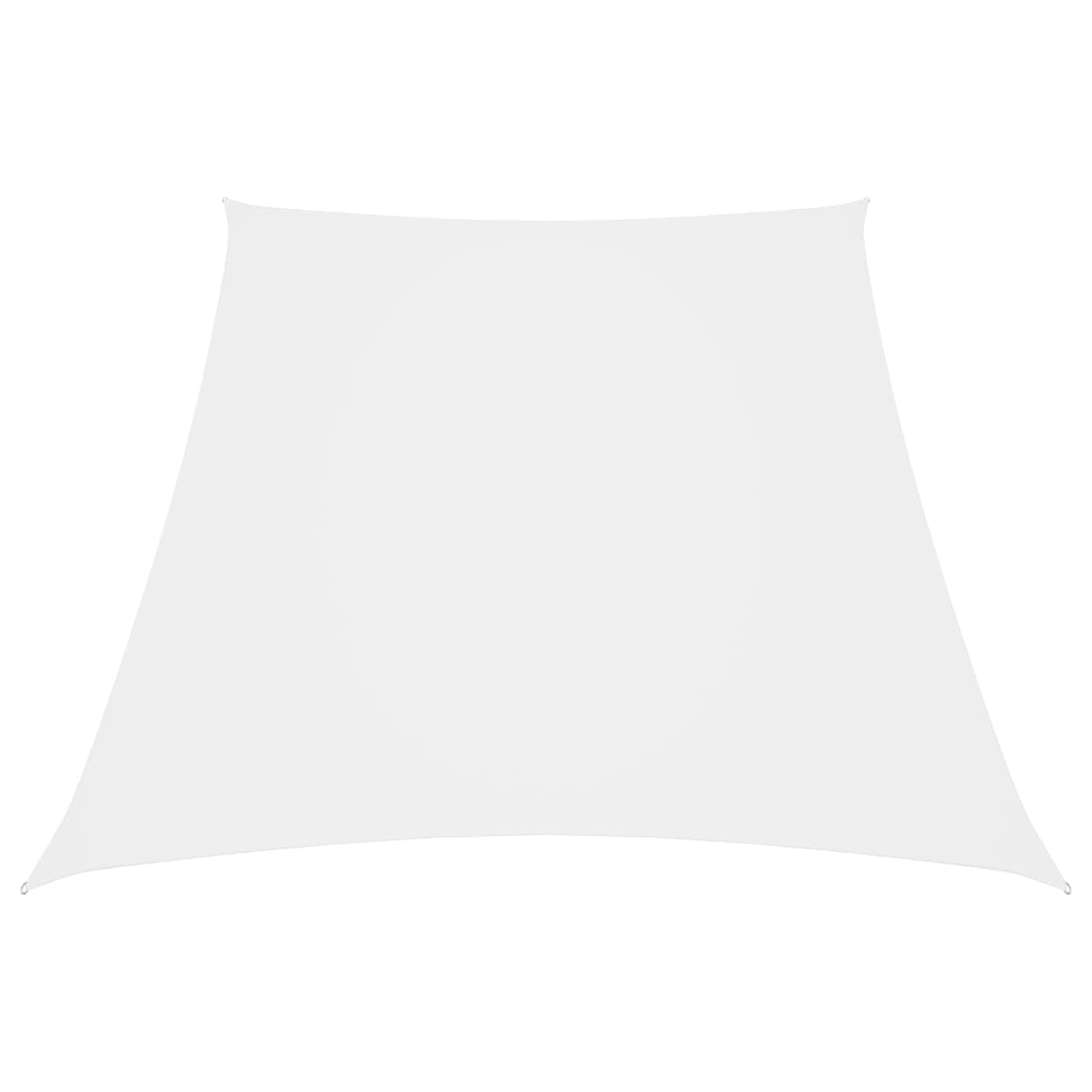 Aurinkopurje Oxford-kangas puolisuunnikas 3/4x3 m valkoinen