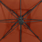 Riippuva aurinkovarjo tuplakatolla terrakotta 300x300 cm