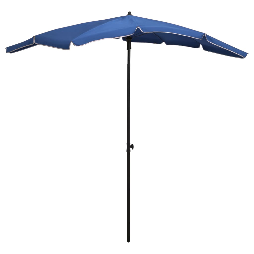 Puutarhan aurinkovarjo tangolla 200x130 cm taivaansininen