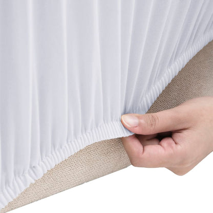 Joustava sohvanpäällinen valkoinen polyesteri jersey