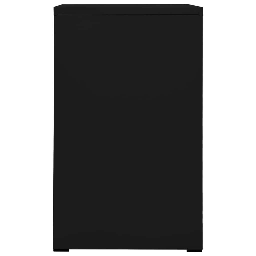 Arkistokaappi musta 46x62x102,5 cm teräs