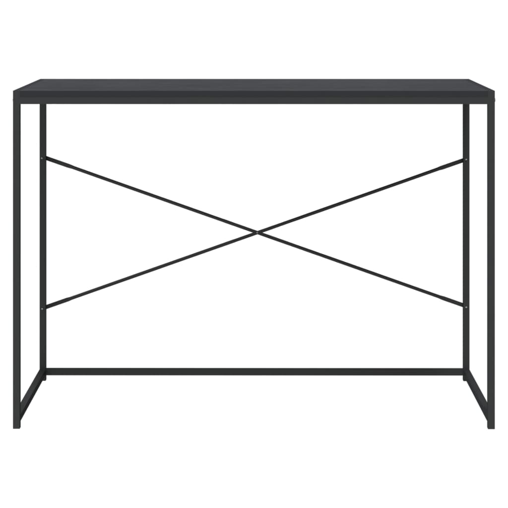 Tietokonepöytä musta 110x60x70 cm lastulevy