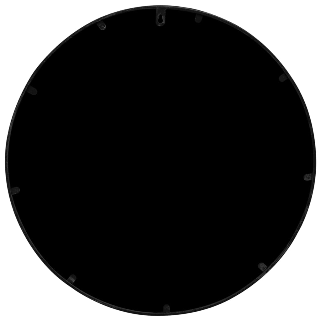 Puutarhapeili musta 60x2,5 cm rauta pyöreä ulkokäyttöön