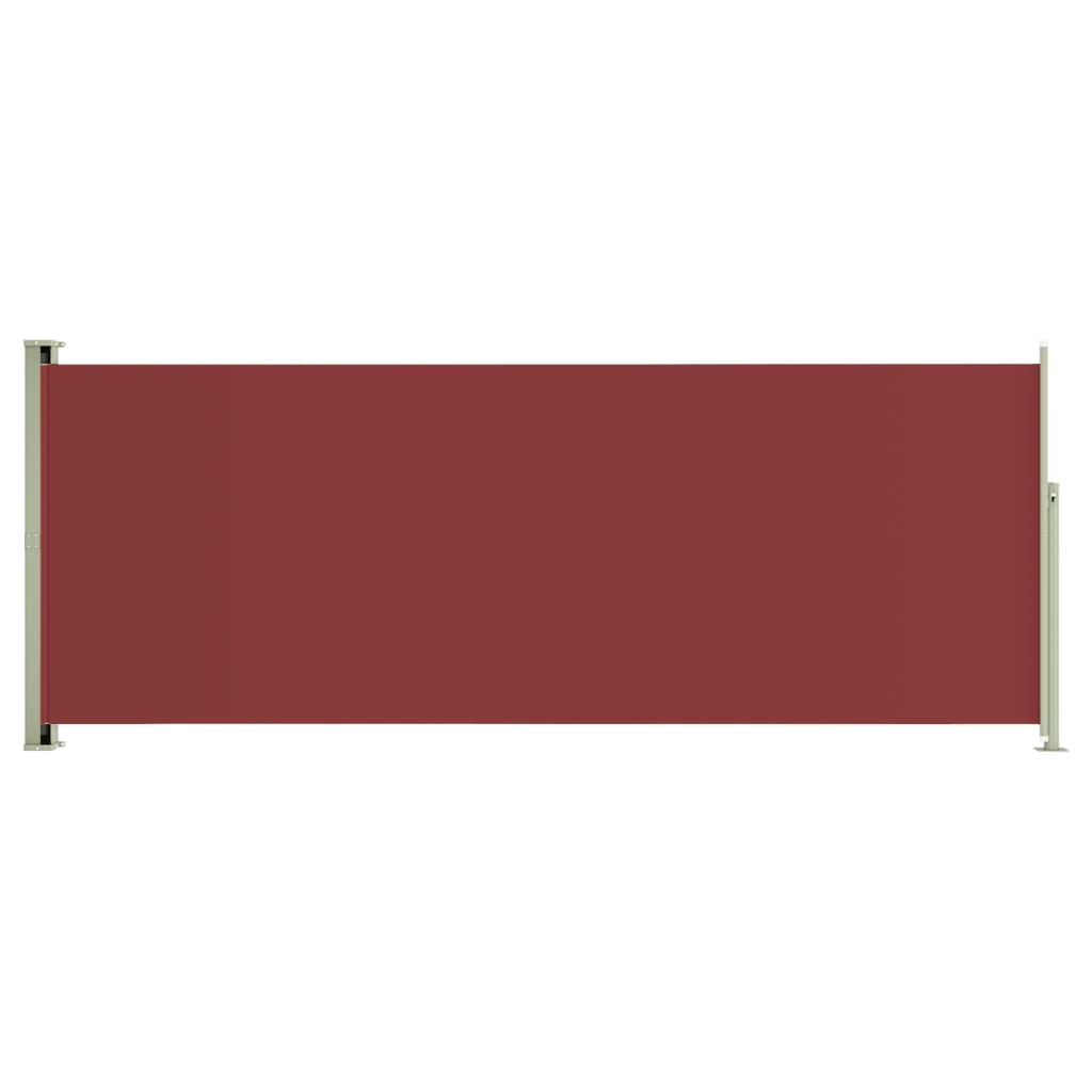 Sisäänvedettävä terassin sivumarkiisi 117x300 cm punainen