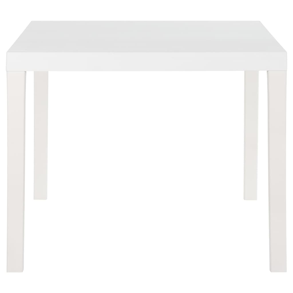Puutarhapöytä 150x90x72 cm PP valkoinen