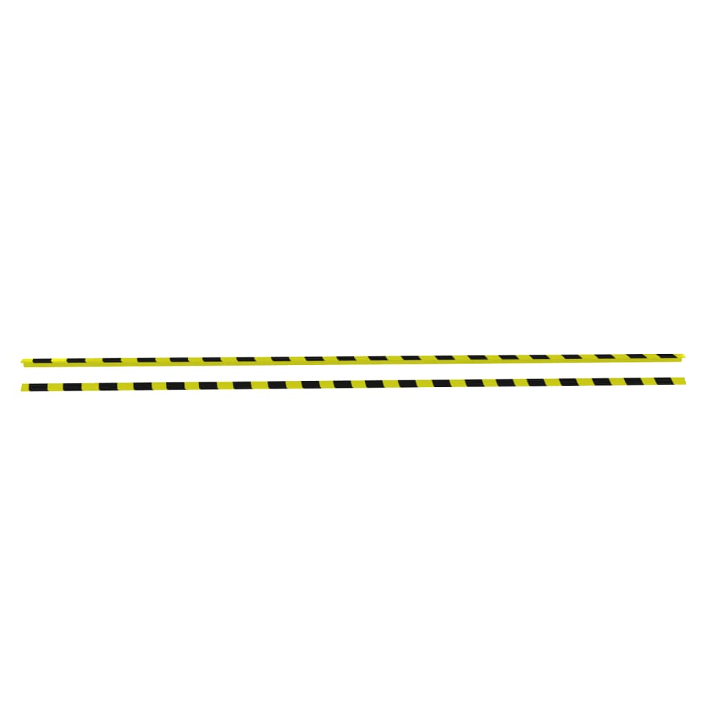 Kulmasuojat 2 kpl keltainen ja musta 4,5x4,5x104 cm PU