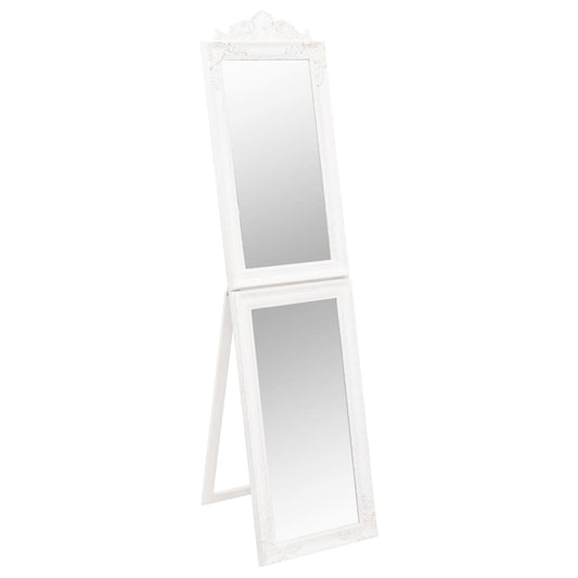 Vapaasti seisova peili valkoinen 40x160 cm