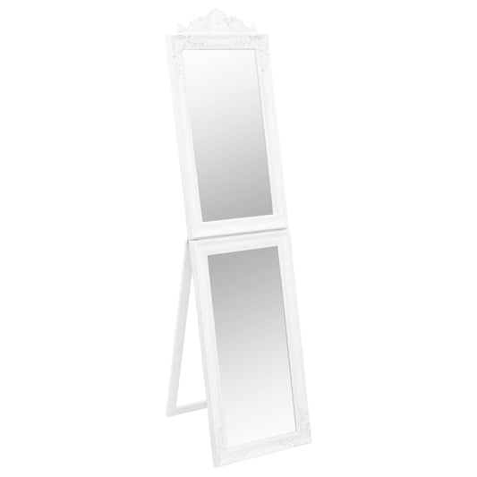 Vapaasti seisova peili valkoinen 45x180 cm