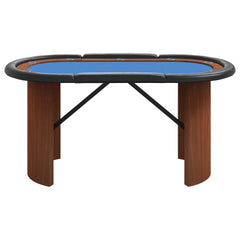 Pokeripöytä 10 pelaajan 160x80x75cm, sininen