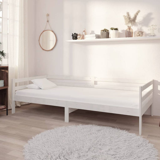 Sohvasänky valkoinen 90x200 cm täysi mänty